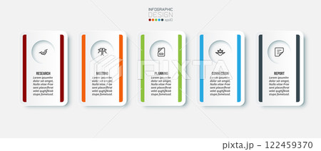 Business concept infographic template with option. 122459370
