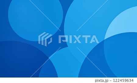 深く飽和したブルーの濃淡で円が重なり合う抽象的な背景 深く飽和したブルーの濃淡で円が重なり合う抽象的な背景 122459634