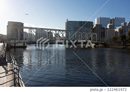 品川区の湾岸にある天王洲アイル、東京の運河にある倉庫街、 品川区の湾岸にある天王洲アイル、東京の運河にある倉庫街、 122461972