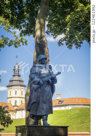 Nesvizh, Belarus - 08.08.2024 - Shot of the well know architectural landmark , Radzwill castle. 122461992