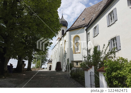 Pilgrimage church Hohenpeissenberg, Munich Way of St. James, Bavaria, Germany 122462471