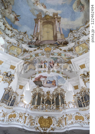 Pilgrimage church Wieskirche, Munich Way of St. James, Bavaria, Germany 122462494