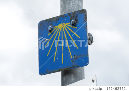 Sign, signpost of Way of St. James Sign, signpost of Way of St. James 122462552
