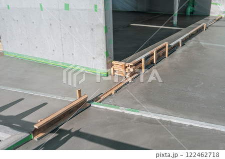 外構工事 型枠と土間コンクリート 外構工事 型枠と土間コンクリート 122462718