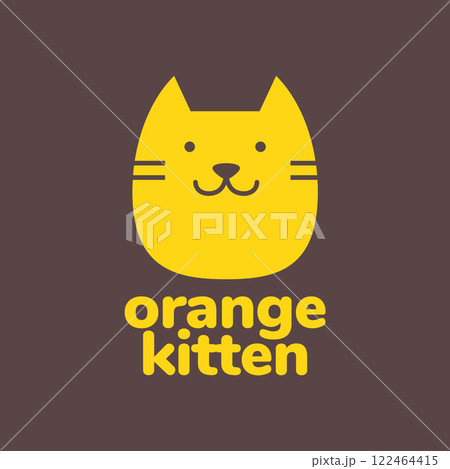 cat pets head flat modern minimal mascot cute logo vector icon illustration cat pets head flat modern minimal mascot cute logo vector icon illustration 122464415
