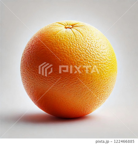 Orange fruit with a detailed textured peel and vibrant color on a light background Orange fruit with a detailed textured peel and vibrant color on a light background 122466885