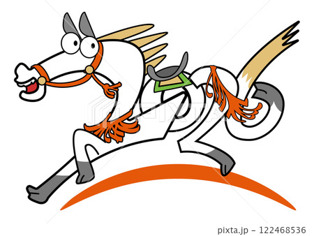 2026の形の馬-馬具付き 2026の形の馬-馬具付き 122468536