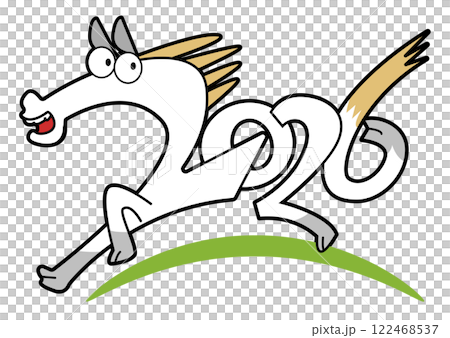 Horse in the shape of 2026 122468537