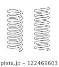 バネの線画 122469603