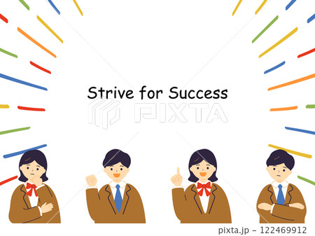 勉強をがんばる男女の学生 122469912