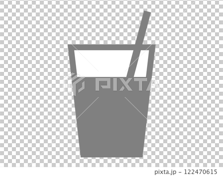 飲料剪影圖標 飲料剪影圖標 122470615