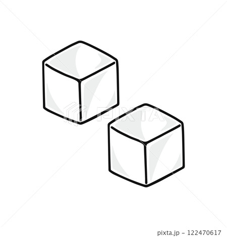 氷　個体　線画 122470617