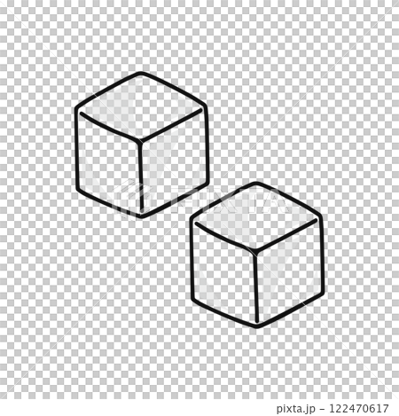 氷　個体　線画 122470617