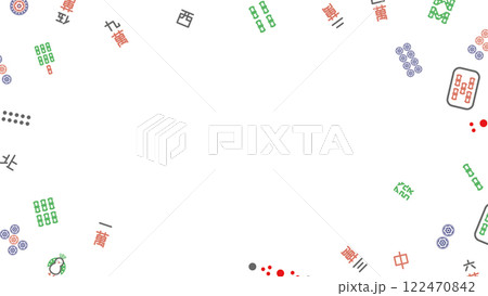 麻雀フレーム素材 麻雀フレーム素材 122470842