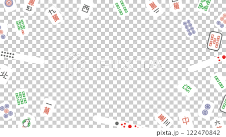 麻雀フレーム素材 麻雀フレーム素材 122470842