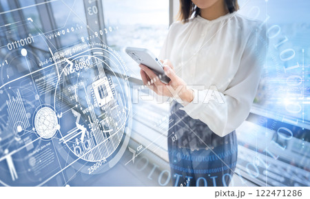 女性ポートレート 122471286