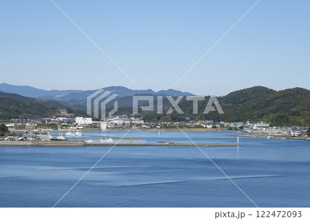 宮崎県南部の港町である南郷の市街地 122472093