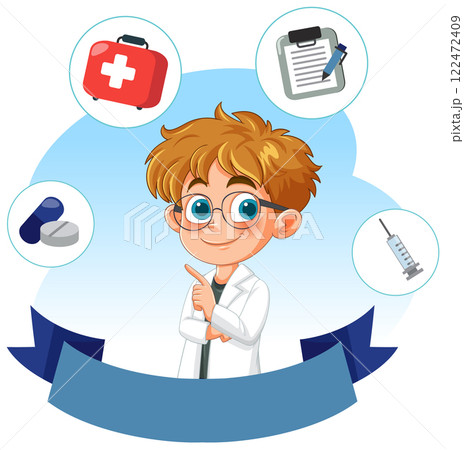 Young Doctor with Medical Tools 122472409