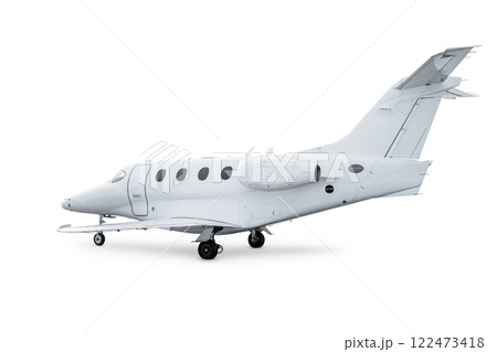 Modern corporate aircraft isolated on white background 122473418