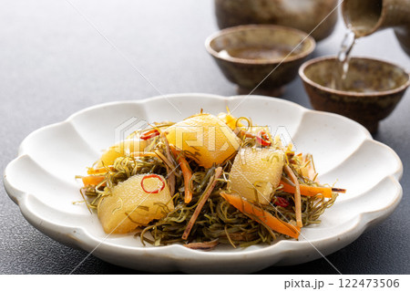 松前漬け、日本酒の肴、和食、晩酌 122473506
