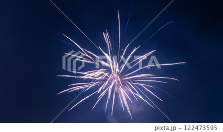 花火 キラキラ輝くもの 線香花火 122473595
