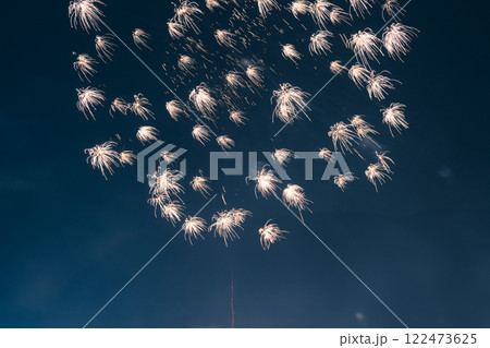 花火 キラキラ輝くもの 線香花火 122473625