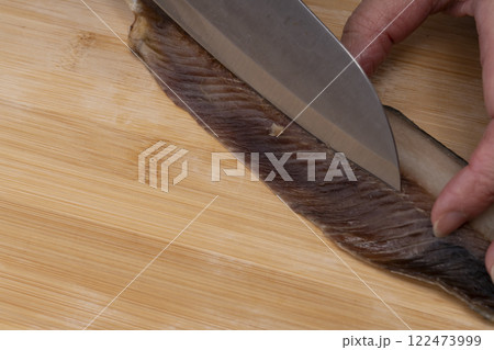 鰊そば　鰊の甘露煮を作る工程　手順　レシピ 122473999