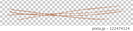 brown pencil strokes isolated on transparent background 122474124