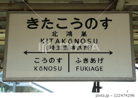 北鴻巣駅駅名標 122474296