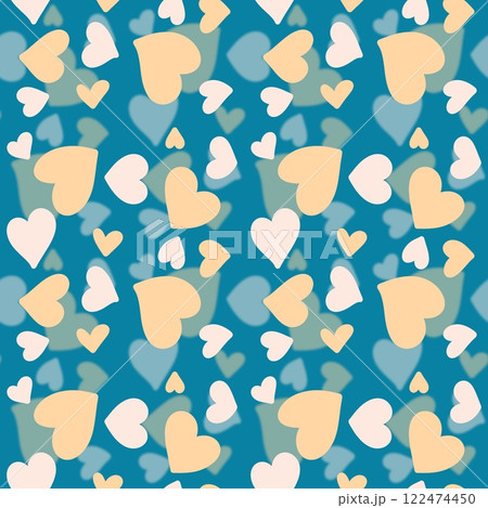 Blurred background with heart pattern 122474450