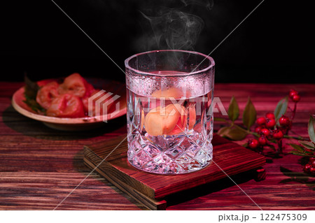 焼酎の梅割り 122475309