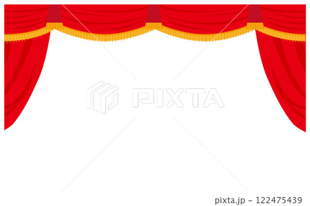 シアター装飾フレームイラスト 122475439