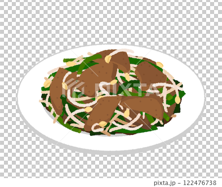 レバニラ炒めのイラスト 122476738