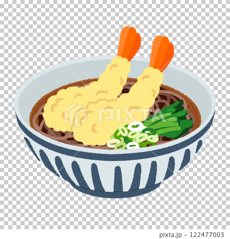 天婦羅蕎麥麵的插圖 122477003