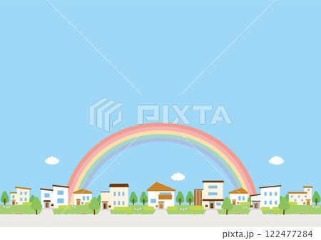 背景素材-住宅2025-6ベク 122477284
