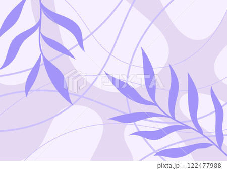 Soft leave purple art plant leaf curve background  122477988