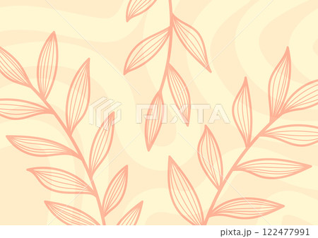 Yellow art soft leave plant leaf background  122477991