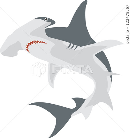 ハンマヘッドシャークのイメージイラスト 122478367