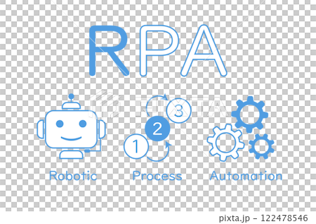RPAを解説したイメージイラスト 122478546
