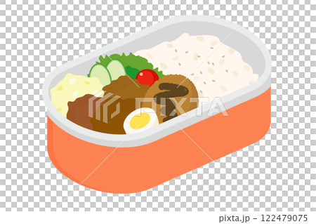 唐揚げとコロッケのお弁当 唐揚げとコロッケのお弁当 122479075