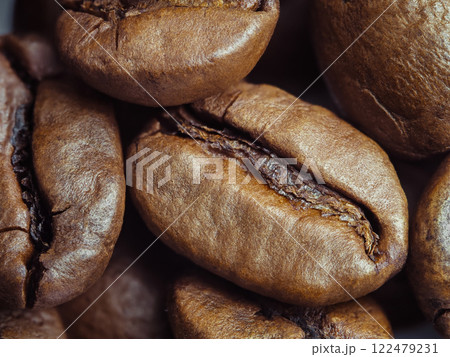 Coffee beans isolated on white background 122479231