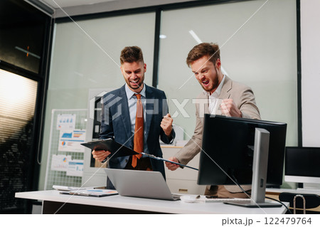 International team creative are excited business success. International team creative are excited business success. 122479764