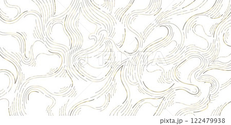 Vector wave line pattern, wood texture, luxury elegant japanese style illustration. Swirl art background, sea, ocean template. Vector wave line pattern, wood texture, luxury elegant japanese style illustration. Swirl art background, sea, ocean template. 122479938