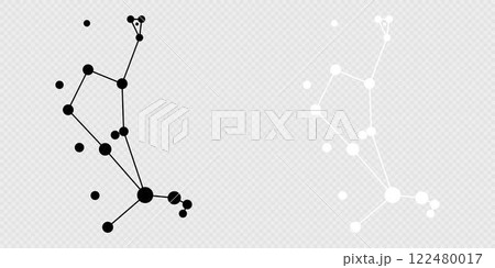 Bootes constellation map set. Vector illustration. Bootes constellation map set. Vector illustration. 122480017