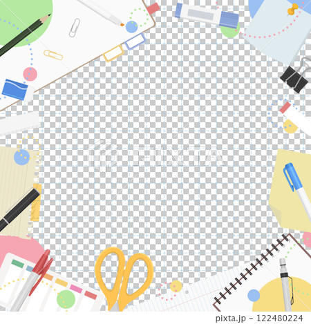 文具框背景，流行設計，網格背景，方形尺寸 122480224