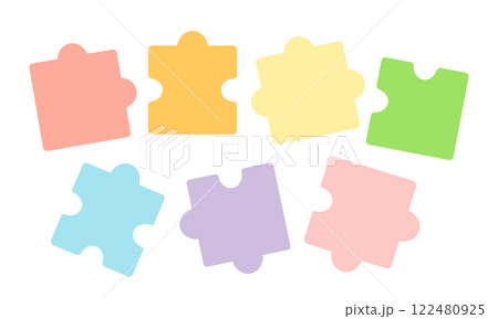 パズル　ピース　イラスト 122480925