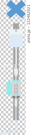 Illustration of graphic material of infusion pump (medical device) 122482021