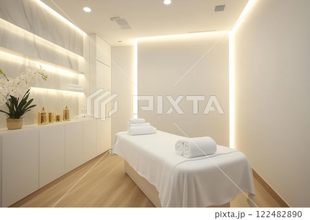 エステサロンのおしゃれな内装。美容、健康イメージ エステサロンのおしゃれな内装。美容、健康イメージ 122482890