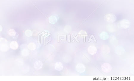 紫パープルのきれいなキラキラ背景　淡い玉ボケパステルカラー 122483341