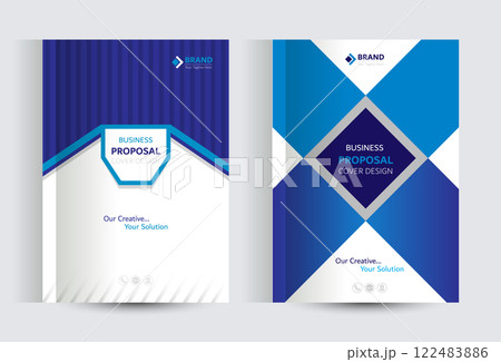 Corporate Business Proposal Catalog cover Design Template 122483886